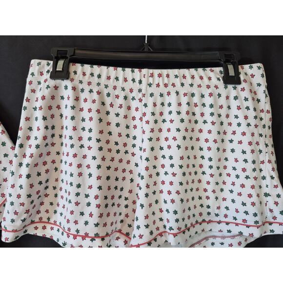 Roller Rabbit Womens White Green Pink Starry Night Polo Pajamas Medium - Picture 4 of 11